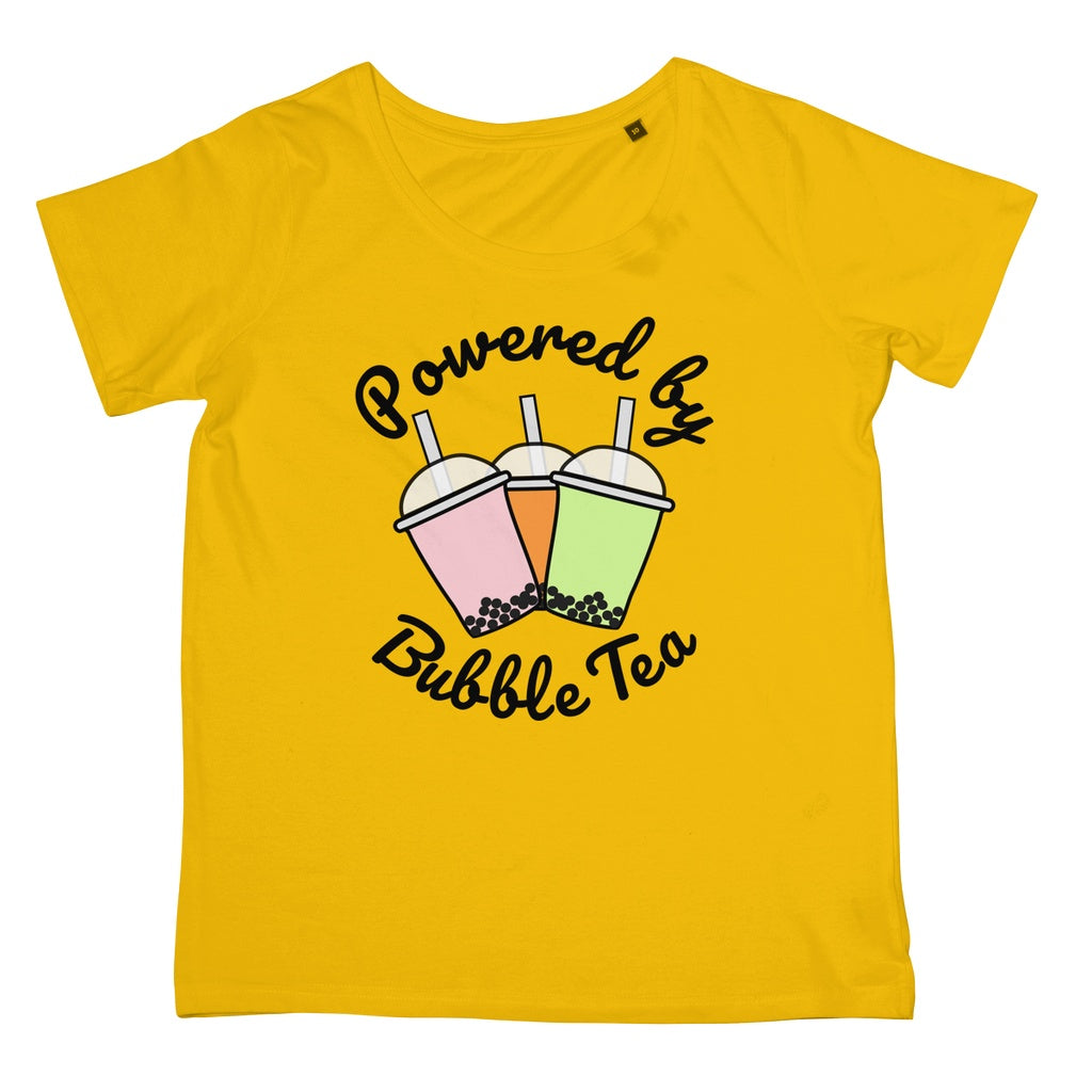 Powered By Bubble Tea T-Shirt (Foodie Collection, Women's Fit)