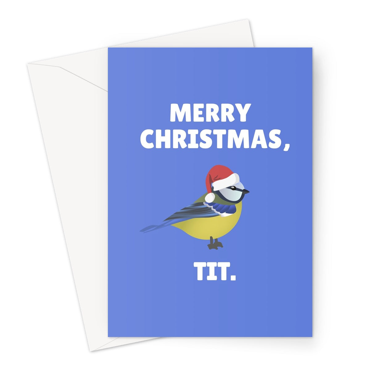 Tit Species Funny Greetings Card (A5 Size)