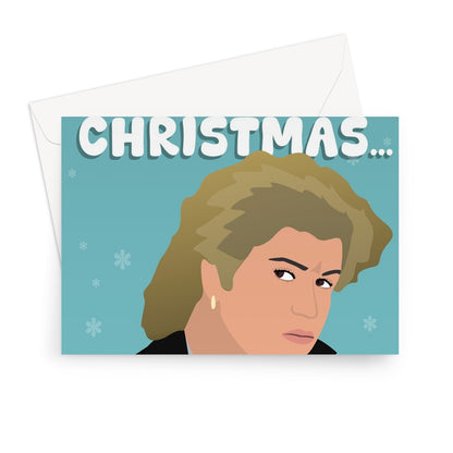 It's Our Last Christmas... Until We're Married! Funny Xmas Fiance Engaged George Michael Song Music Cheeky Greeting Card