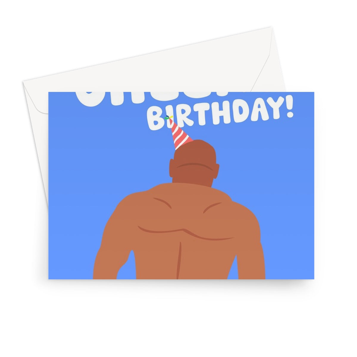 Have a Cheeky Birthday! Mike Tyson Jake Paul Boxing Fight Funny Greeting Card