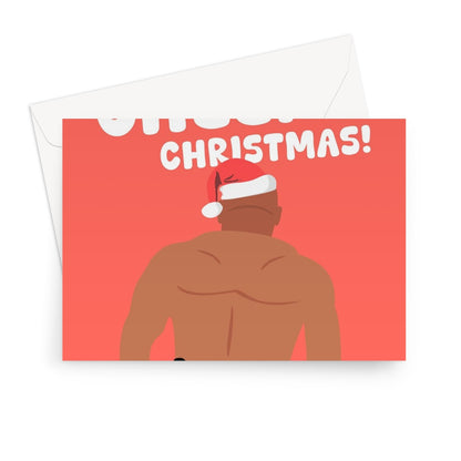 Have a Cheeky Christmas! Mike Tyson Jake Paul Boxing Fight Funny Greeting Card