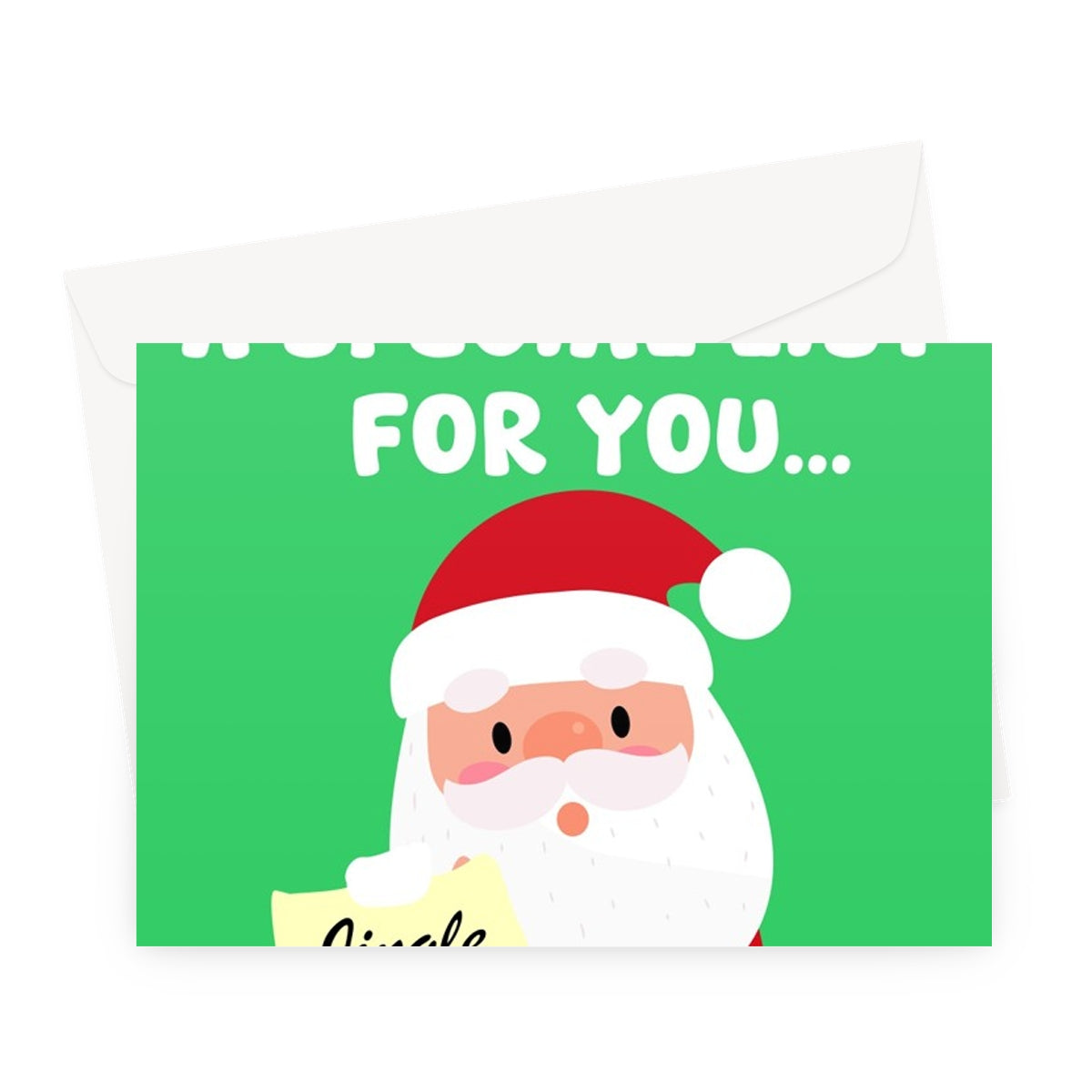 Santa Has A Special List For You (Jingle Bellend List) Funny Cheeky Christmas Rude Greeting Card