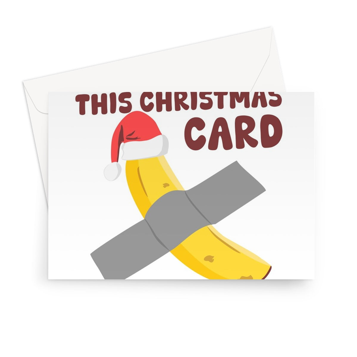 I Hope You Appreciate This Christmas Card, It Cost Me Millions Funny Art Banana Tape Gift Greeting Card