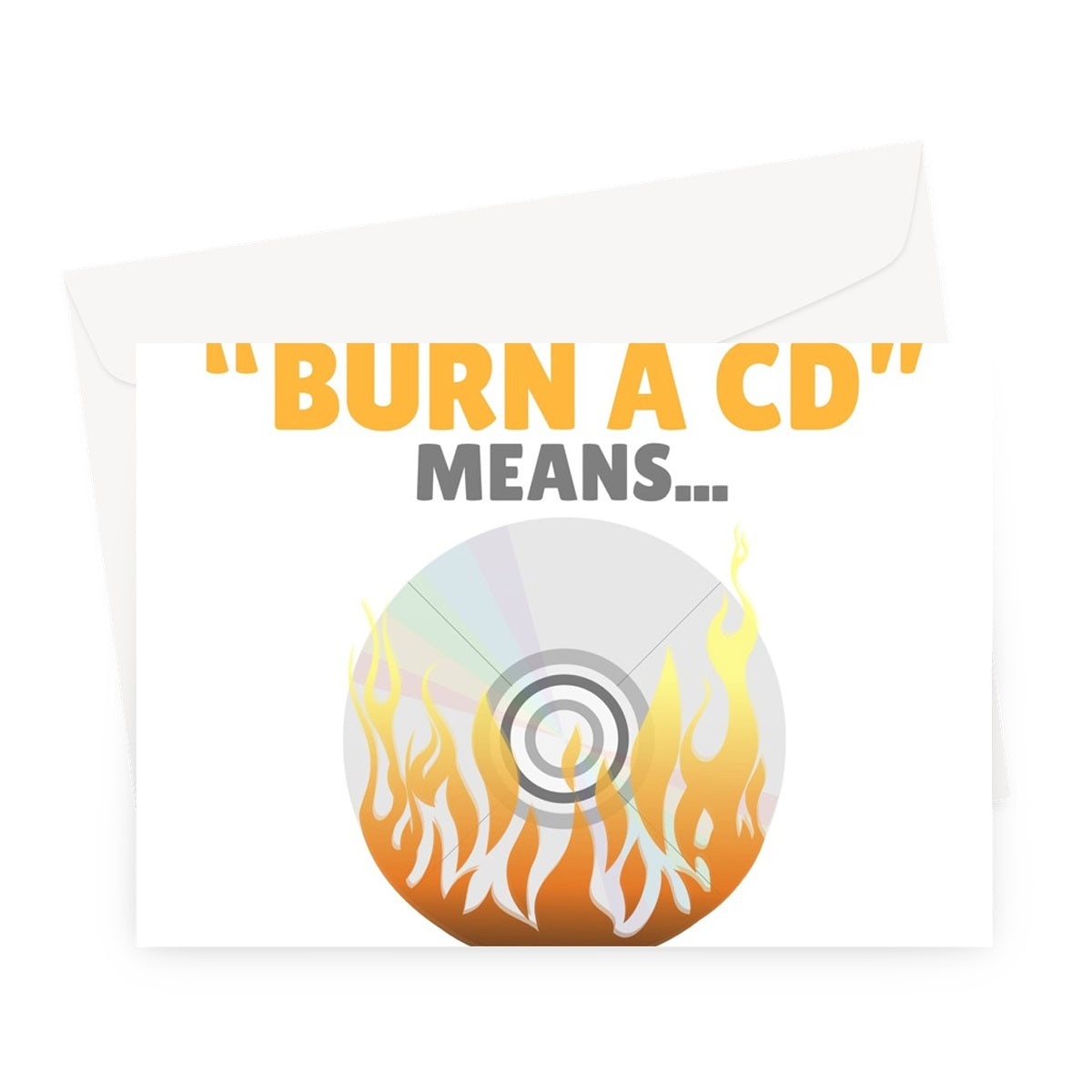 If You Know What Burn A CD Means You May Be Getting Old Funny 90s 2000s Birthday Music Fan Greeting Card