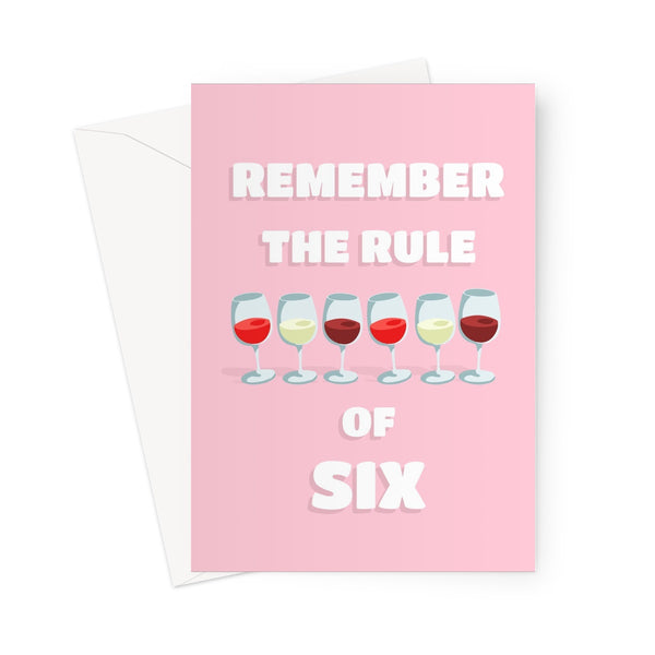 Remember The Rule of Six Funny Mother's Day Birthday Anniversary Mum Daughter Aunt Girlfriend Wife Lockdown Social Distance Rules Boriss Greeting Card
