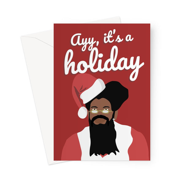 Lil Nas X Ayy It's a Holiday Music Funny Christmas Xmas Love Fan Video Santa Father Christmas Old Town Road Greeting Card