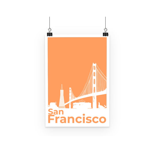 Travel Collection Homeware - San Francisco Minimal Poster