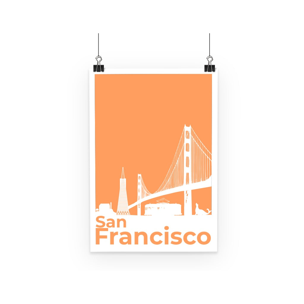 Travel Collection Homeware - San Francisco Minimal Poster