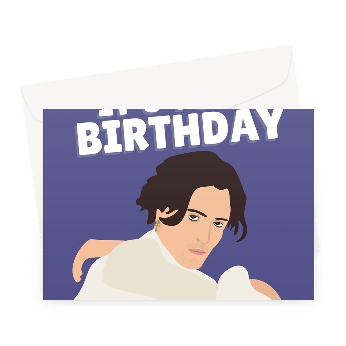 Mamma Mia It's Your Birthday Funny Fan Damiano David Celebrity Music Love Greeting Card