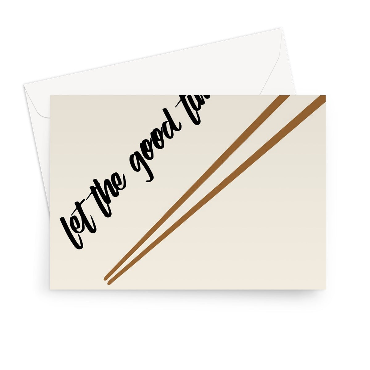 Let the good times roll sushi card NEW envelope Greeting Card