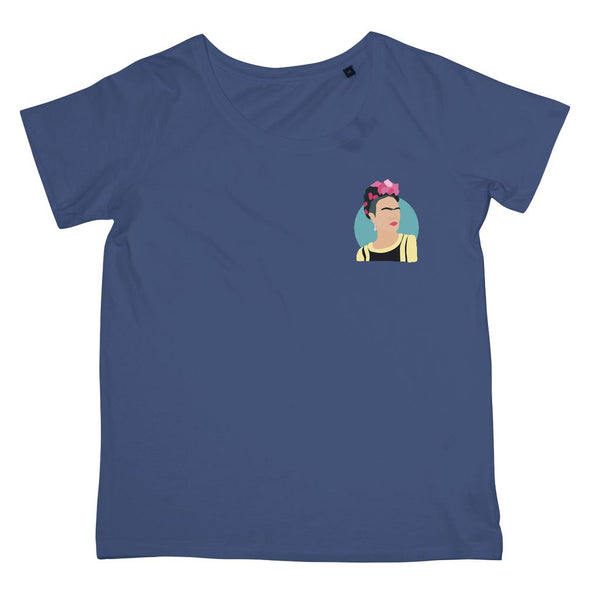 Cultural Icon Apparel - Frida Kahlo Women's Fit T-Shirt (Left-Breast Print)