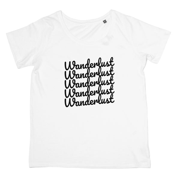 Wanderlust T-Shirt - Ladies Travel Fashion, Women's Fit Clothing
