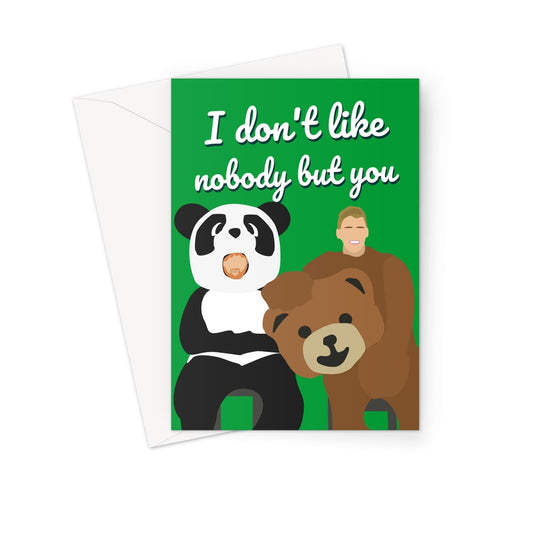 I Don't Like Nobody But You Birthday Love Ed Sheeran Justin Bieber Greeting Card