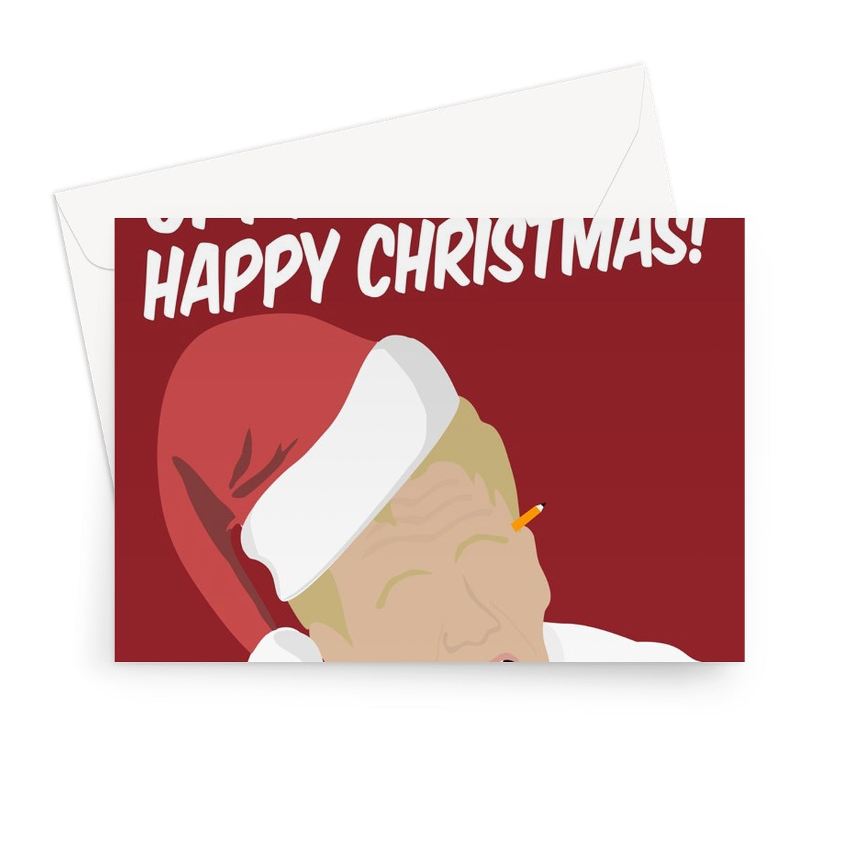 Oi Panini Head Happy Christmas Gordon Ramsay Chef TV Hells Funny Xmas Fan Love Greeting Card