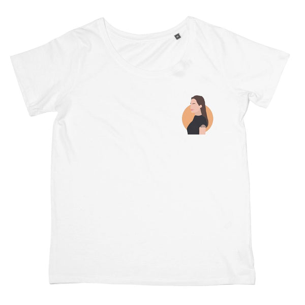 Angelina Jolie T-Shirt (Hollywood Icon Collection, Women's Fit, Left-Breast Print)