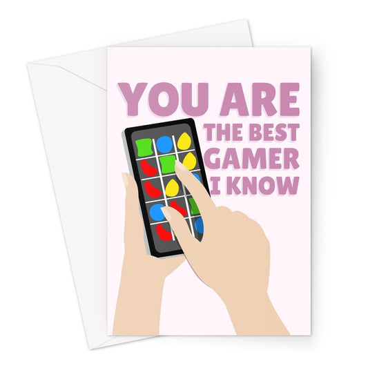 You Are The Best Gamer I Know Mother's Day Mum Candy App Game Addict Fan Love Funny Greeting Card