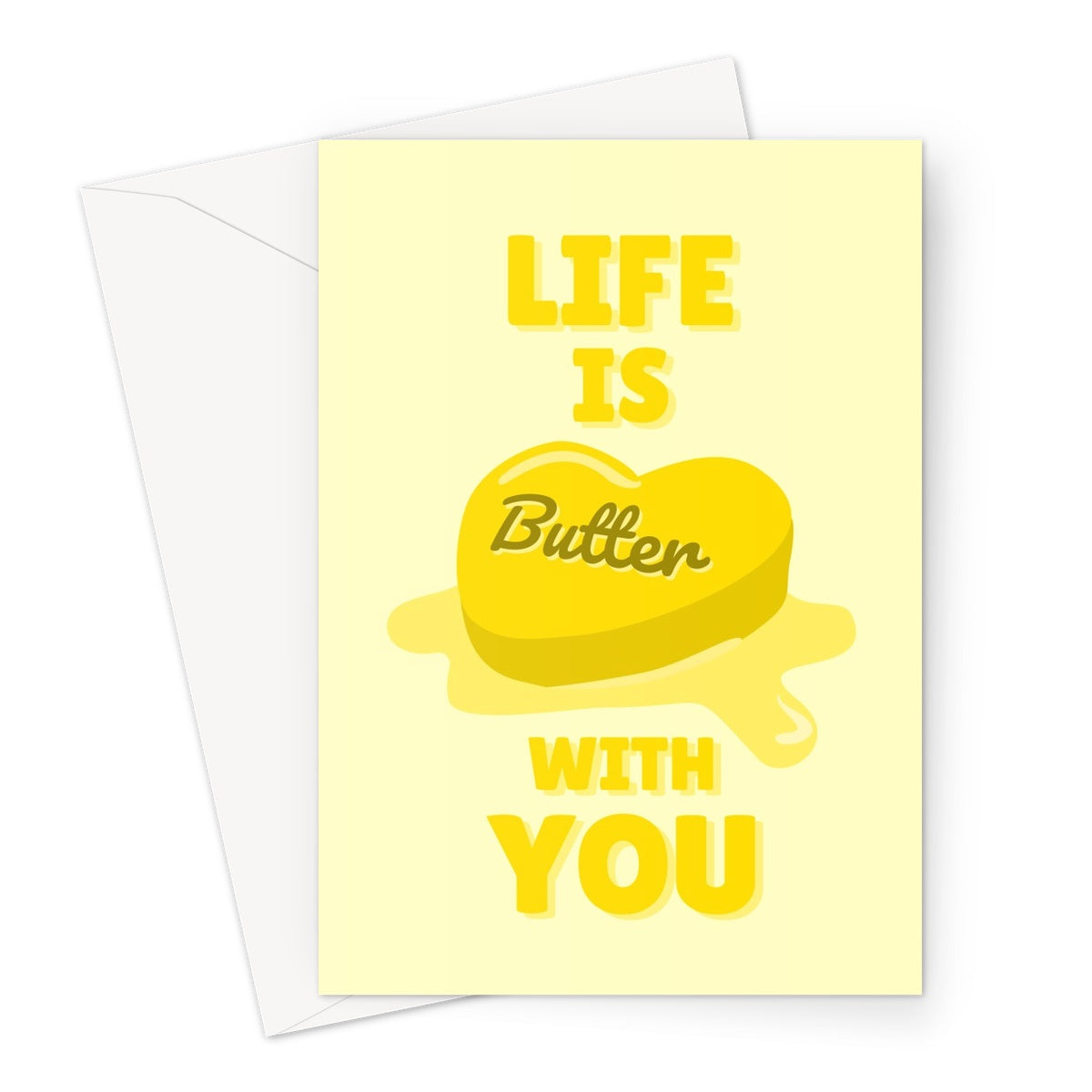 Life Is Butter With You BTS Inspired Better Kpop Love Song Music Cute Birthday Anniversary Greeting Card