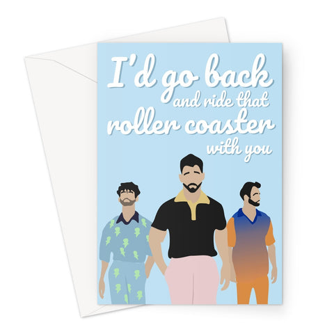 Jonas Sucker Roller Coaster Custom Greeting Card
