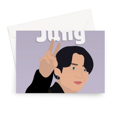 Don't Worry About Your Age, You're Still Jung Happy Birthday Singer Celebrity Jungkook Fan Greeting Card