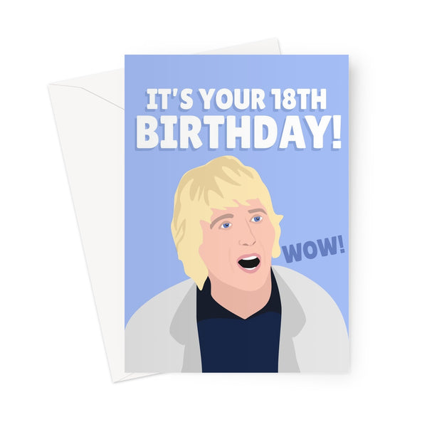 It's Your 18th Birthday WOW Owen Wilson Custom Greeting Card