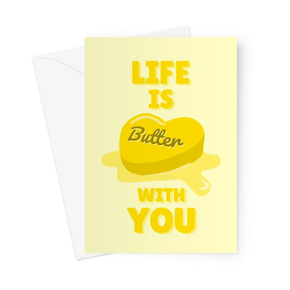 Life Is Butter With You BTS Inspired Better Kpop Love Song Music Cute Birthday Anniversary Greeting Card