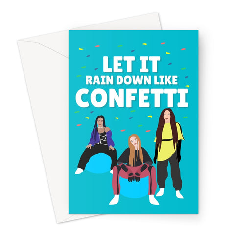 Let It Rain Down Like Confetti Little Mix Birthday Congratulations Song Music Fan Greeting Card