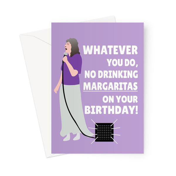 Whatever You Do, No Drinking Margaritas On Your Birthday! Funny Trend Viral Meme Video Preacher  Greeting Card