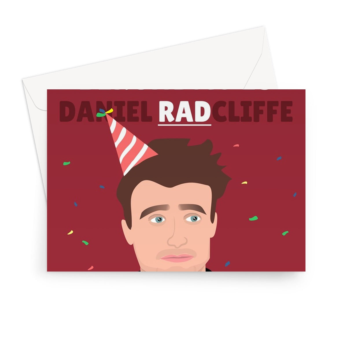 Hope Your Birthday is RAD Daniel Radcliffe Funny Fan Film Actor Celebrity  Greeting Card