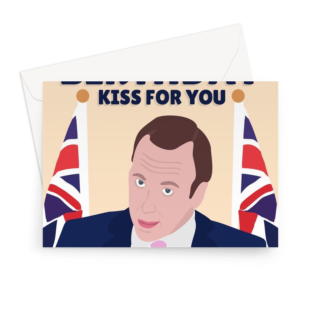 I've Got a Birthday Kiss For You Matt Hancock Cheeky Affair Politics  Greeting Card