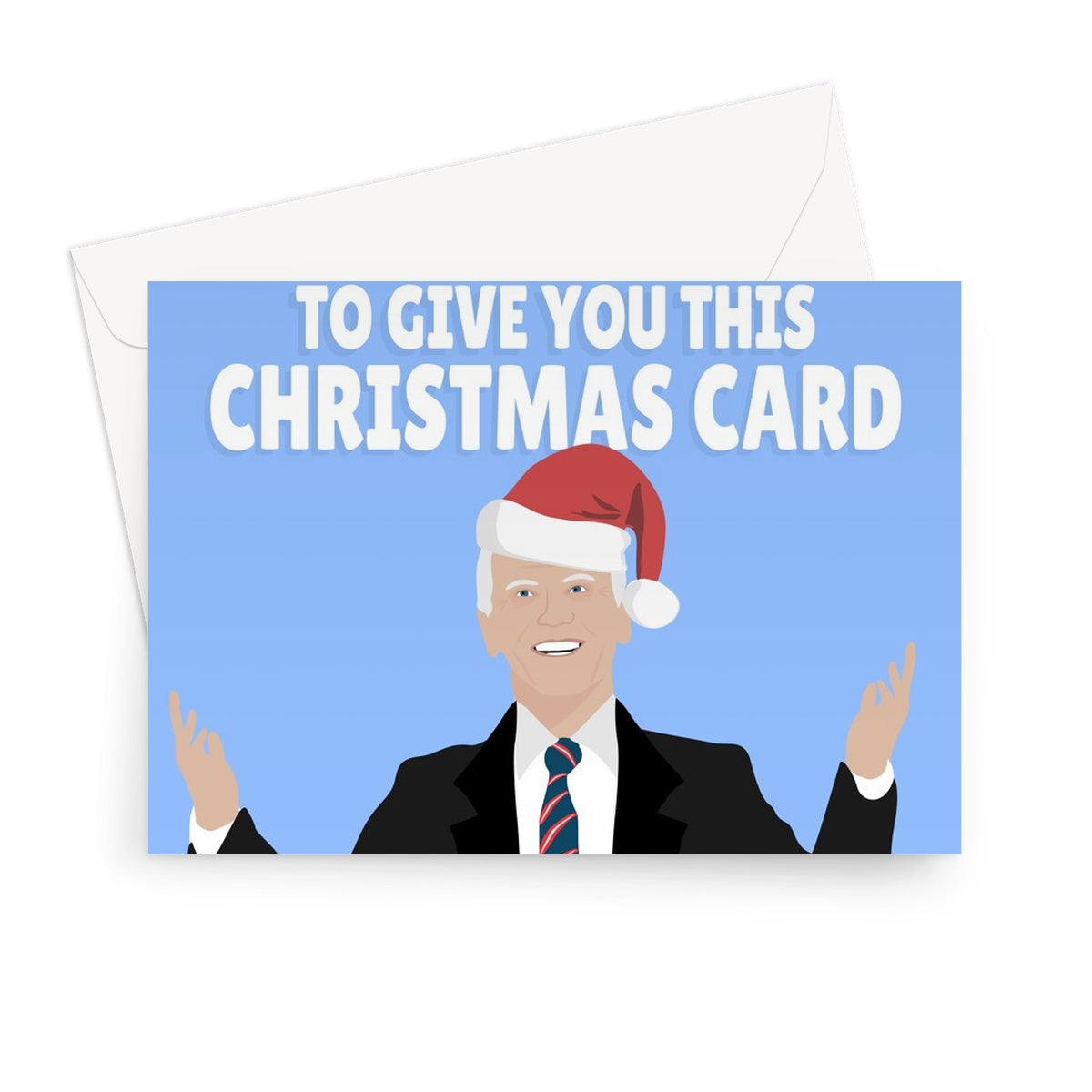 I've Been Biden My Time To Give You This Christmas Card Joe Biden Funny Politics Xmas President USA Greeting Card