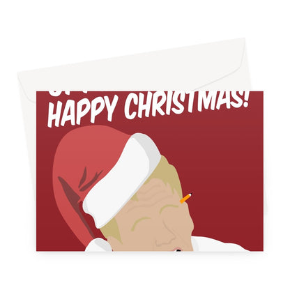 Oi Panini Head Happy Christmas Gordon Ramsay Chef TV Hells Funny Xmas Fan Love Greeting Card