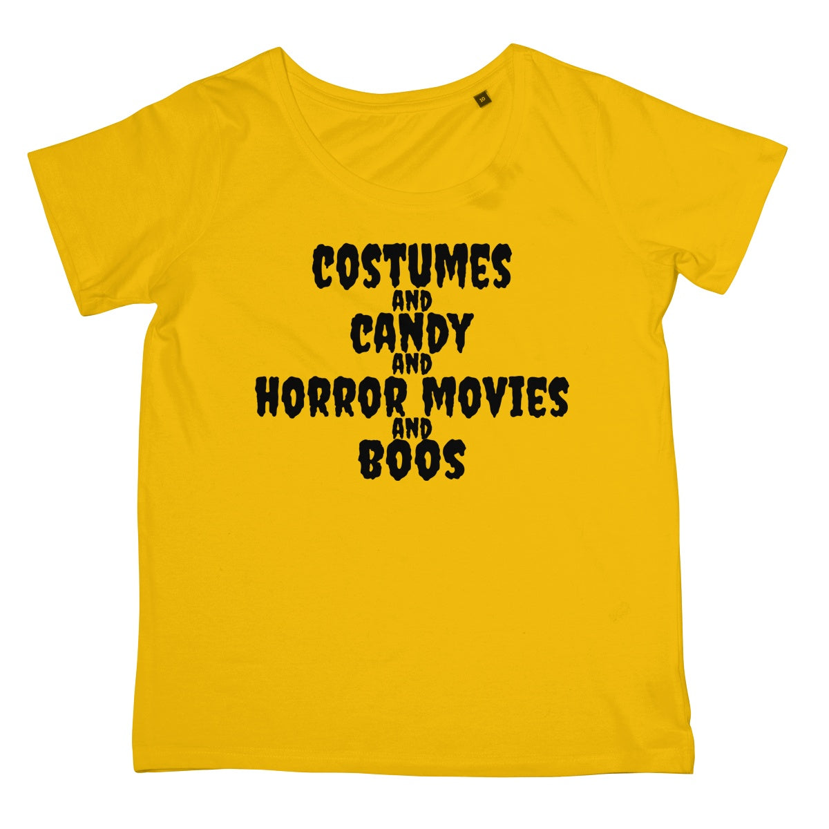 Halloween Apparel - Costumes and Candy and Horror Movies and Boos Women's Retail T-Shirt