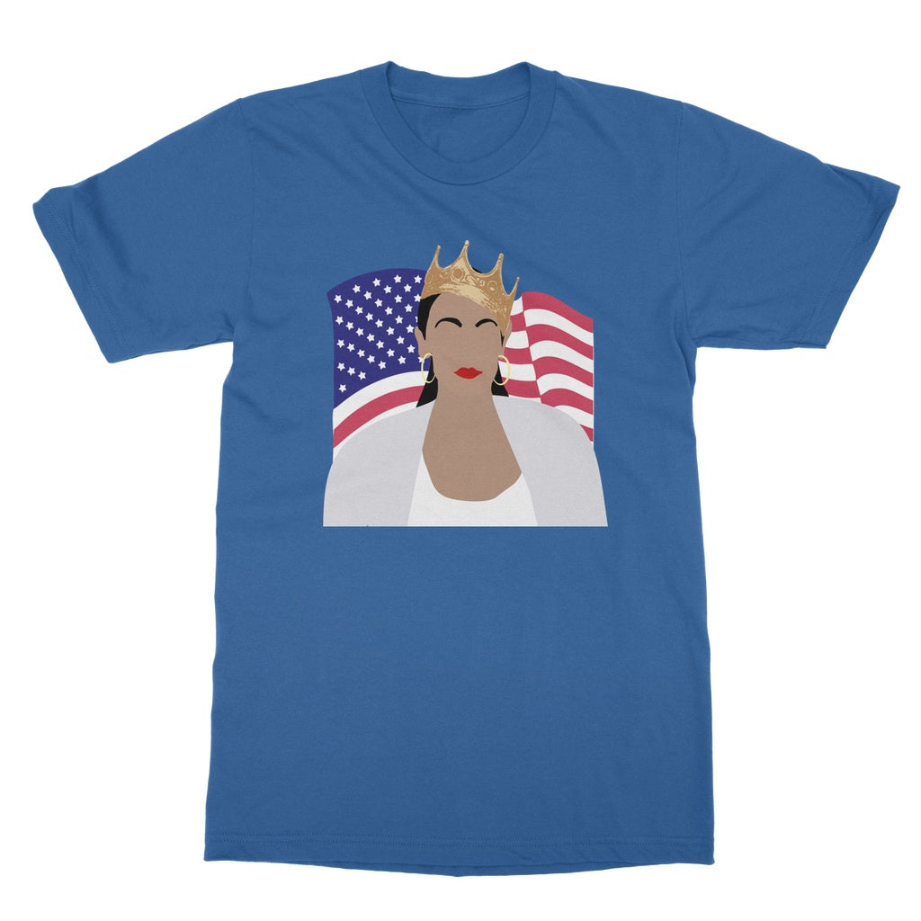 Notorious AOC Biggie Smalls American Flag Design Softstyle T-Shirt