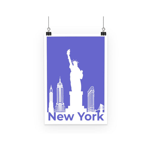 Minimal Print New York Poster