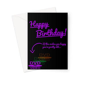 Happy Birthday DVD Video Hitting the Corner Retro Vintage Meme Old 90s 2000s Greeting Card