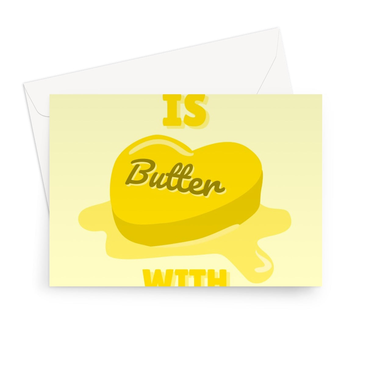 Life Is Butter With You BTS Inspired Better Kpop Love Song Music Cute Birthday Anniversary Greeting Card