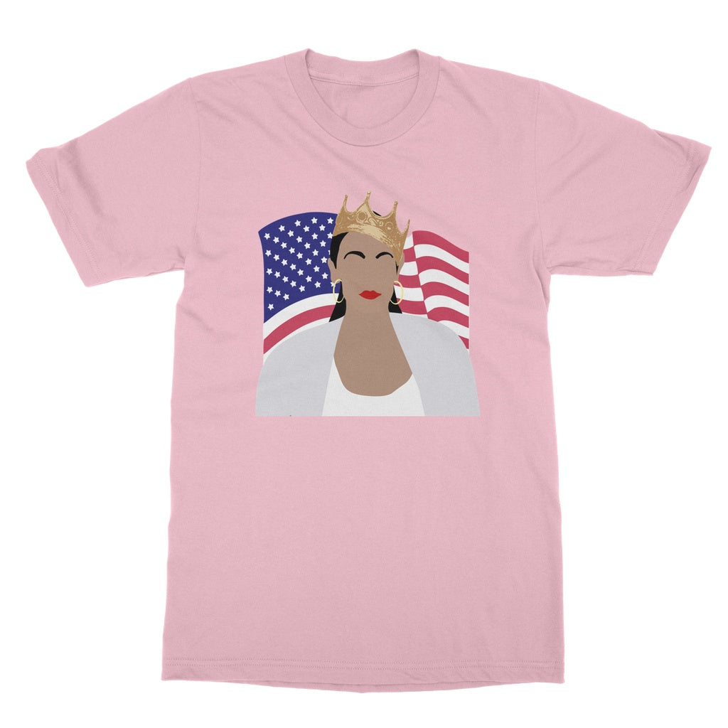 Notorious AOC Biggie Smalls American Flag Design Softstyle T-Shirt