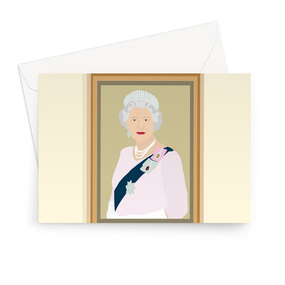 I Got You This Card By Order of the Government The Queen Portrait Picture Birthday Anniversary Funny Political Meme Torys Conservative UK  Greeting Card