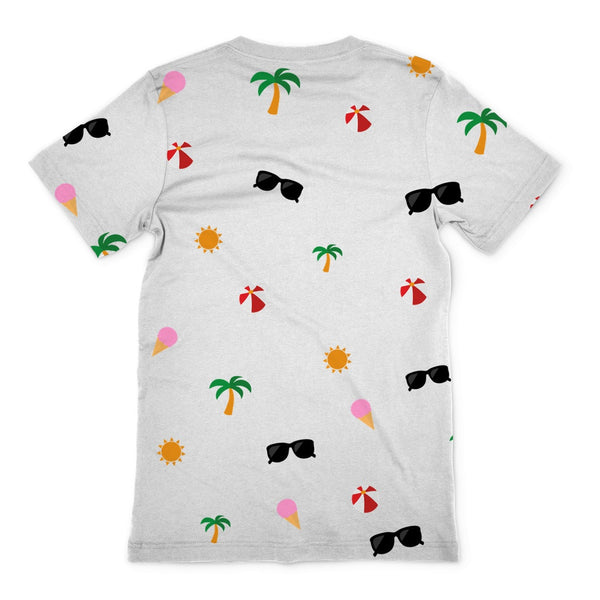 Travel Collection - Summer Pattern Motif All Over Print Sublimation T-Shirt