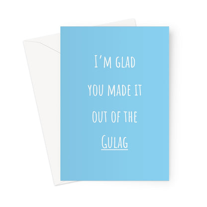 Gulag Baby Blue Custom Gamer Greeting Card