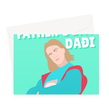 Happy Father's Day Dadi Funny Freya Eurovision Fan Dad Greeting Card