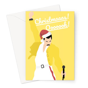 Freddie Mercury Christmas Ooooh Mama Song Bohemian Rhapsody Fan Gift Xmas Greeting Card
