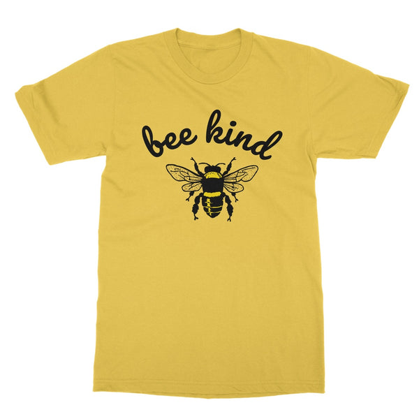Yellow bee kind t-shirt