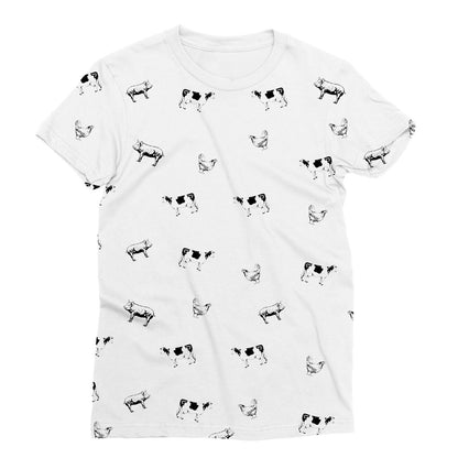 Vegan Friendly Cow Print T-Shirt (Nature Collection)