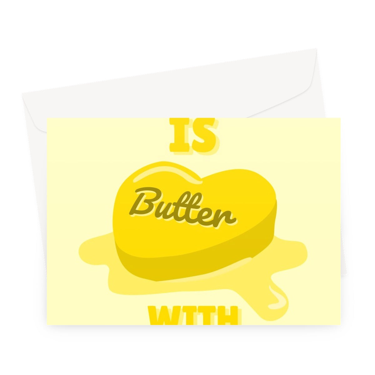 Life Is Butter With You BTS Inspired Better Kpop Love Song Music Cute Birthday Anniversary Greeting Card