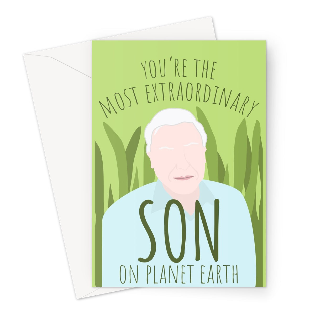 David Atten Son Custom Greeting Card