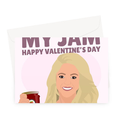 You're My Jam Happy Valentine's Day Shakira Funny Meme Trend Couples Music Fan Greeting Card