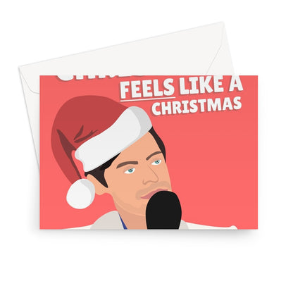 I Hope Your Christmas Feels Like a Christmas Harry Styles Funny Interview Greeting Card