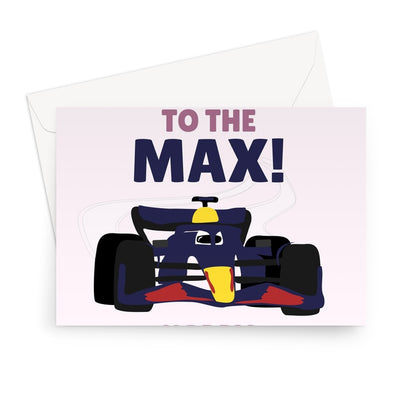 I Love You To The Max Valentine's Day Racing Car Max Verstappen Sport Fan Greeting Card