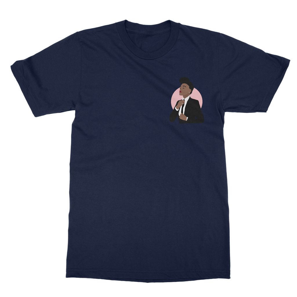 Musical Icon Apparel - Janelle Monae T-Shirt (Left-Breast Print)